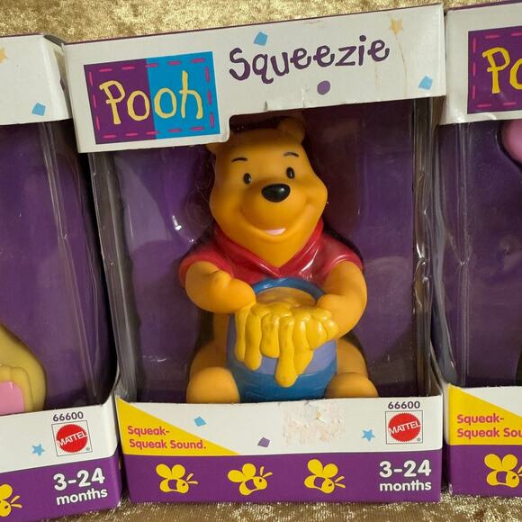 Mattel Pooh Squeezie Collection | 2000s | Winnie-the-Pooh Tigger Eeyore - Picture 3 of 9